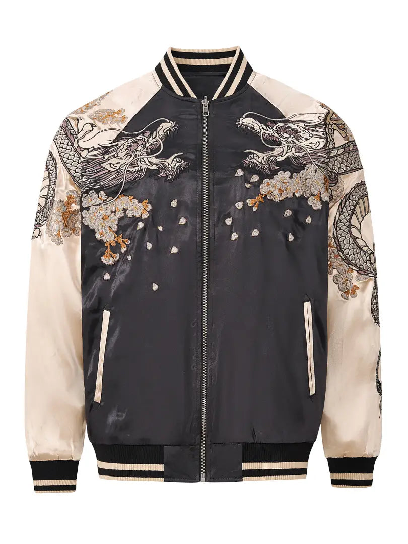 Embroidered dragon jacket (unisex) 