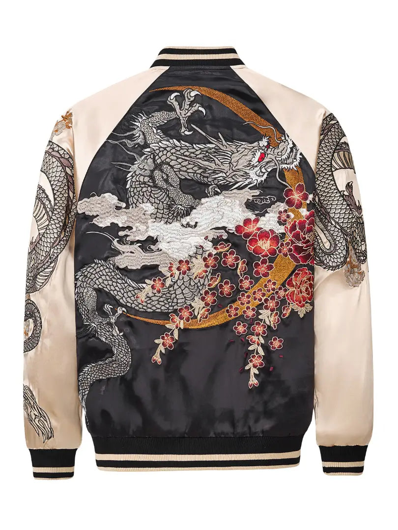 Embroidered dragon jacket (unisex) 