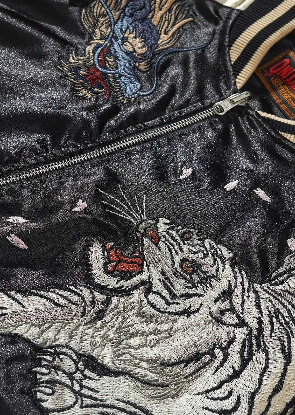 Jacket embroidered with mythical creatures (unisex) 