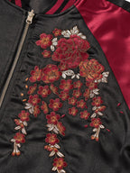 Veste double dragon et fleurs brodés (unisexe)