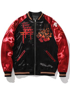 Embroidered fox geisha jacket (reversible) (unisex) 