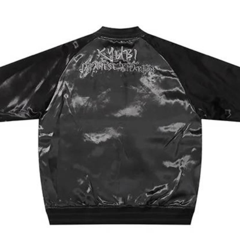 Veste geisha renard brodée (Réversible) (unisexe)