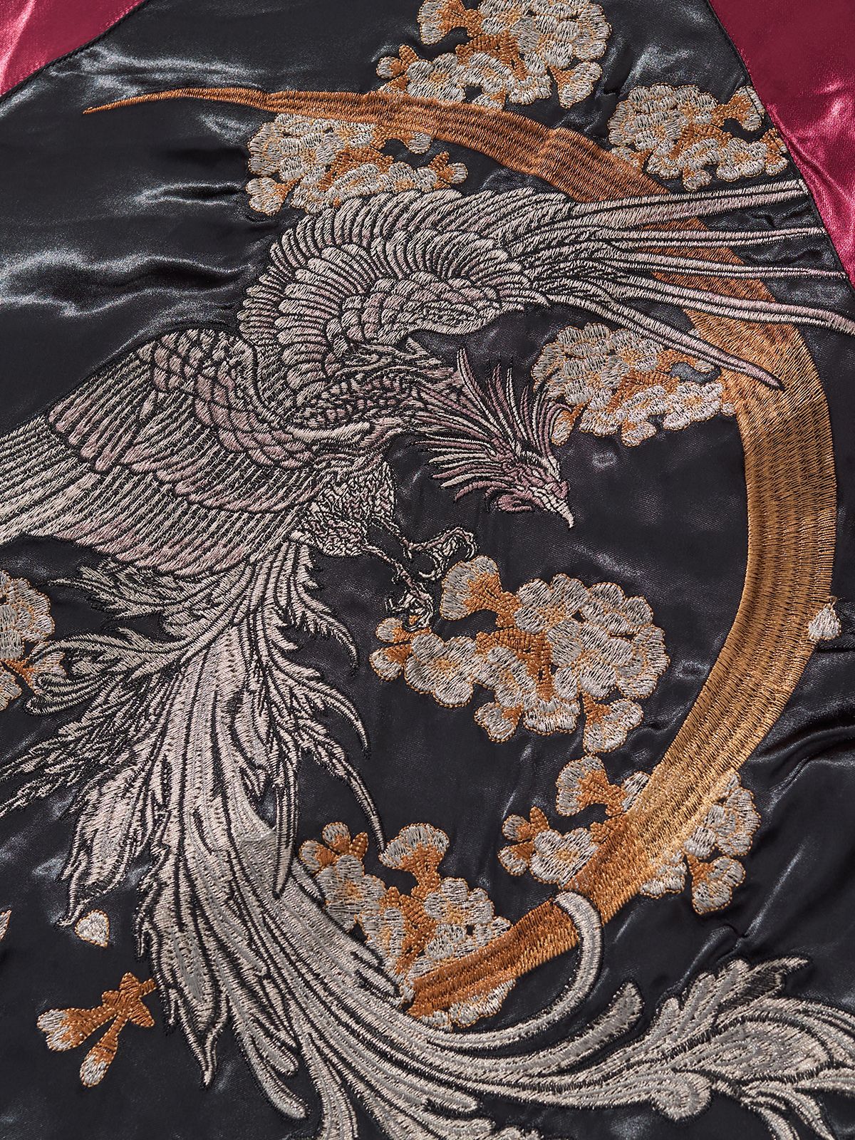 Veste phénix et dragons brodés (unisexe)