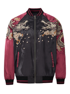 Veste phénix et double dragon brodés (unisexe)