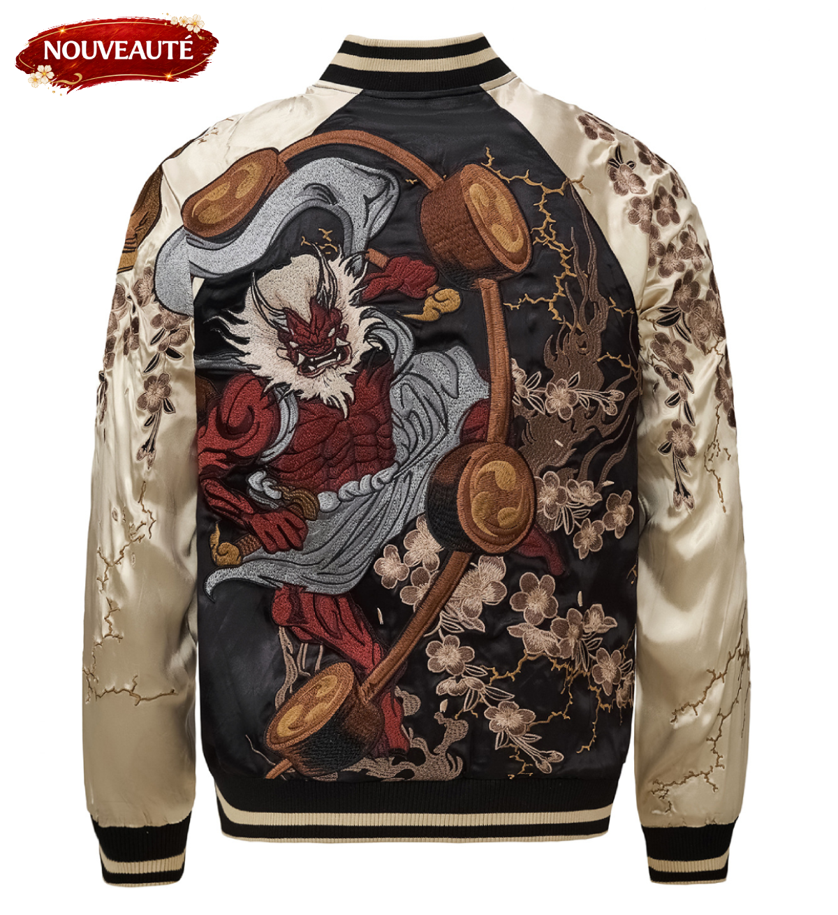 Veste Raijin et Fujin brodés (unisexe)