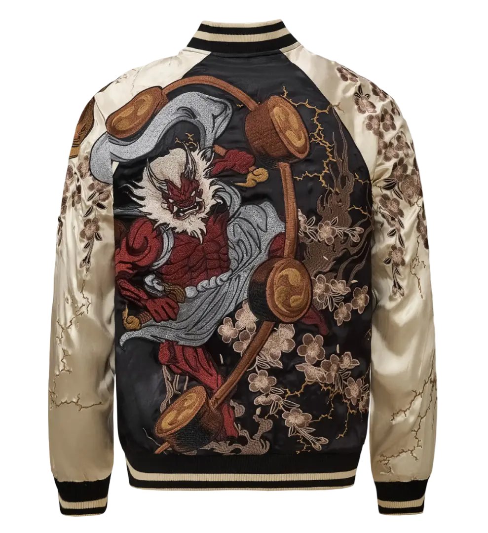 Veste Raijin et Fujin brodés (unisexe)