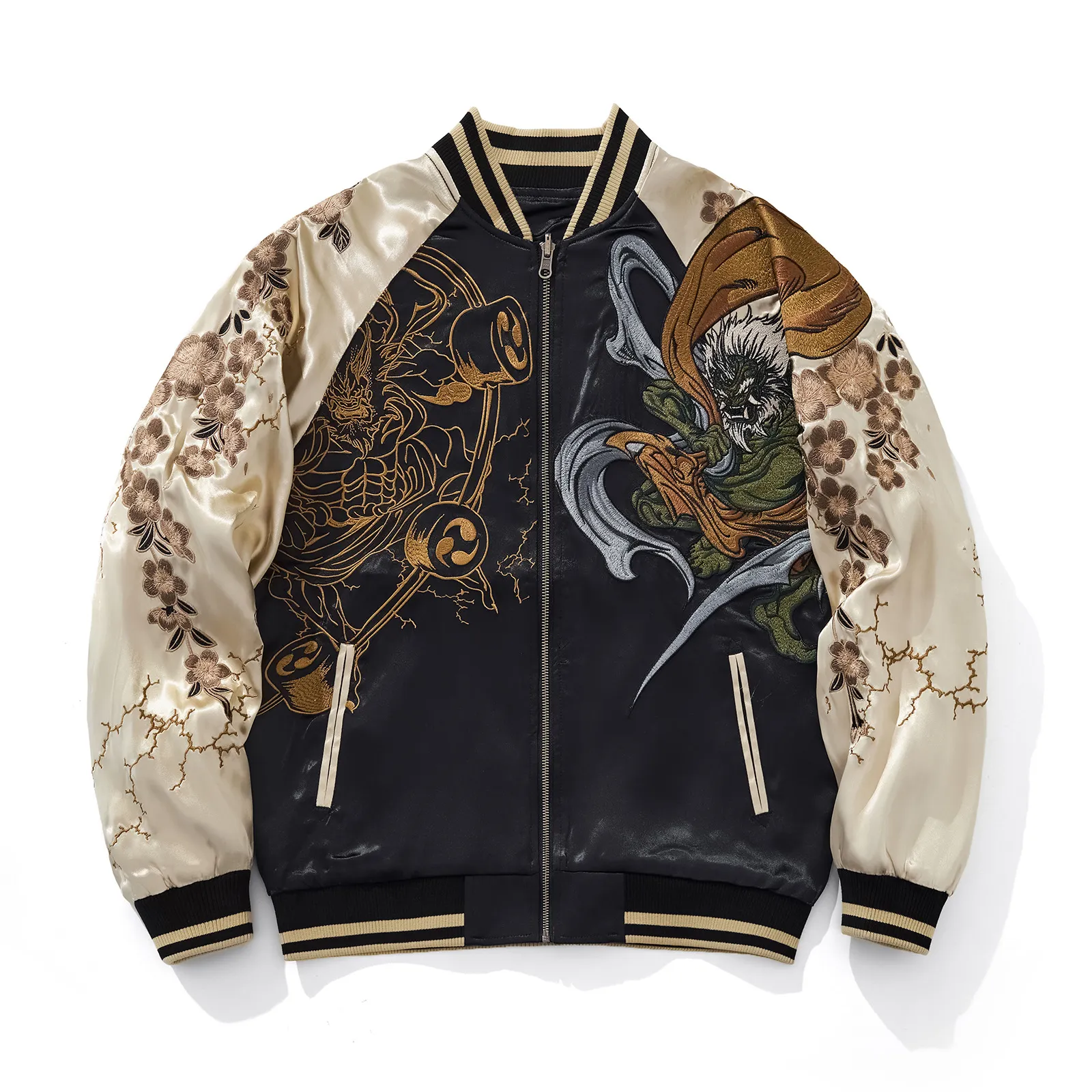 Veste Raijin et Fujin brodés (unisexe)