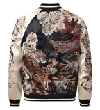 Embroidered tiger and dragon jacket (unisex) 