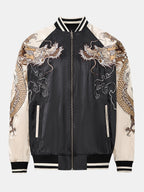 Veste tigre et dragons brodés (unisexe)