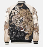Veste tigre et dragons brodés (unisexe)