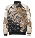 Embroidered tiger and dragon jacket (unisex) 