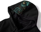 Hoodie dragons brodés manches et capuche (unisexe)