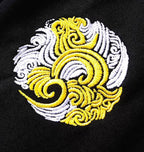 Hoodie dragons brodés manches et capuche (unisexe)