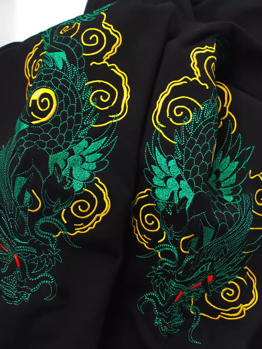 Jogging dragons brodés