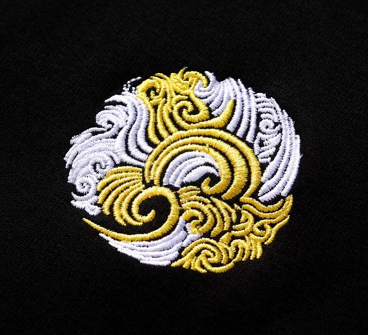 Sweat dragons manches brodés (unisexe)