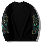Sweat dragons manches brodés (unisexe)