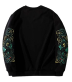 Sweatshirt with embroidered dragon sleeves (unisex) 